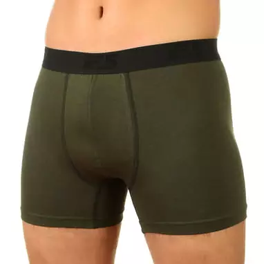 Современные боксеры на удобной резинке темно-зеленого цвета E5 Underwear RT16